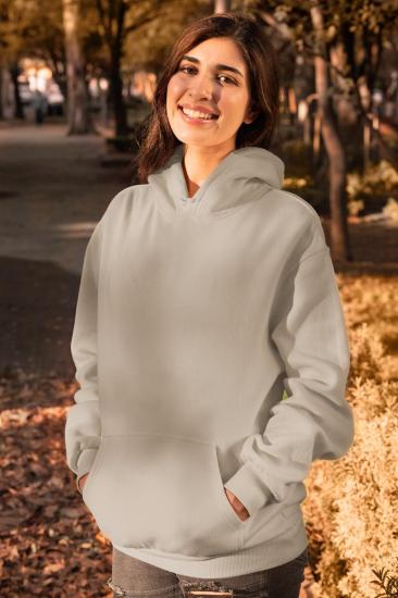 3 İplik Şardonlu Hoodie Bej